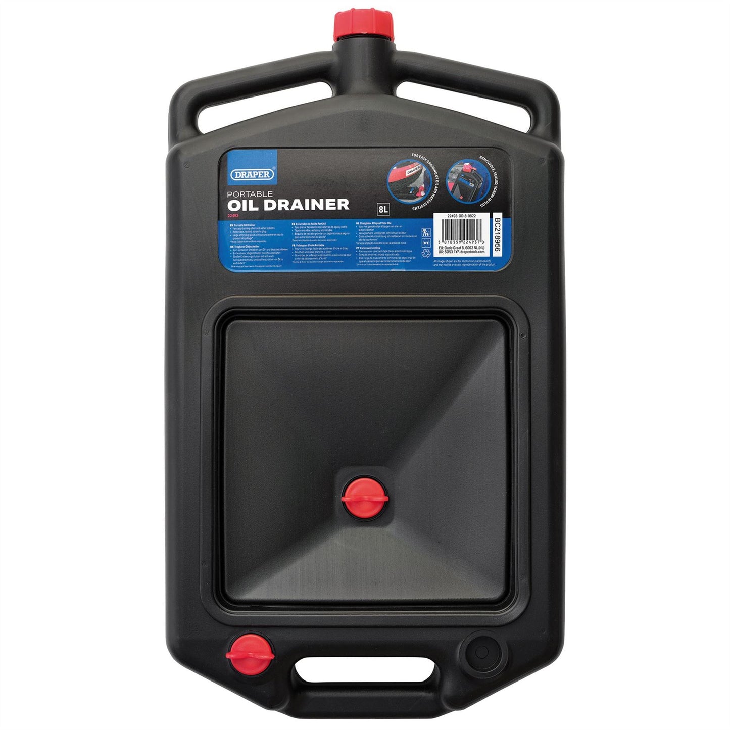 Draper 22493 Portable Oil Drainer 8L Draper