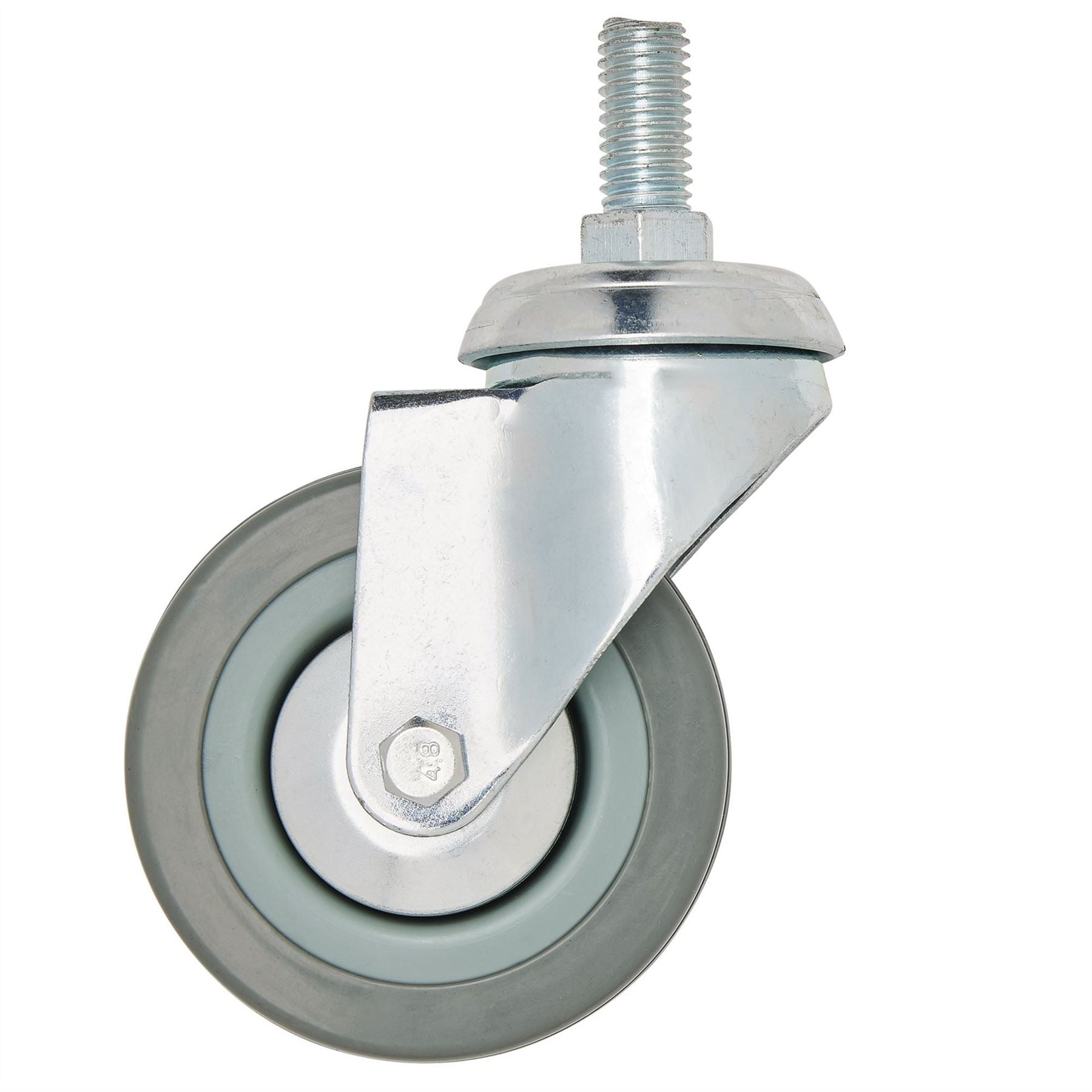 Draper 65475 Swivel Bolt Fixing Rubber Castor 75mm Diameter S.W.L. 70kg Draper