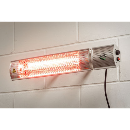 Sealey IWMH2000R High Efficiency Infrared Short Wave Wall Mounting Heater 2000W Sealey