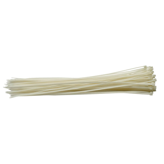 Draper 70401 Cable Ties 4.8 x 400mm White Pack of 100 Draper