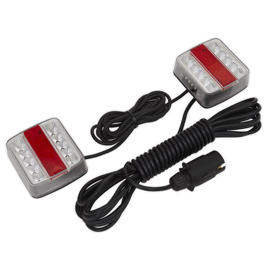 Sealey TB18LEDMAG Rear Lighting Set Magnetic LED 12V Sealey
