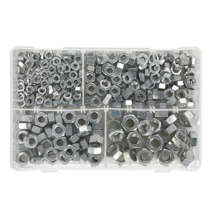 Sealey AB030SN Steel Nut Assortment 320pc 1/4"-1/2"UNC Sealey