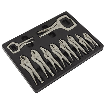Sealey AK6800 Locking Pliers Set 10pc Sealey