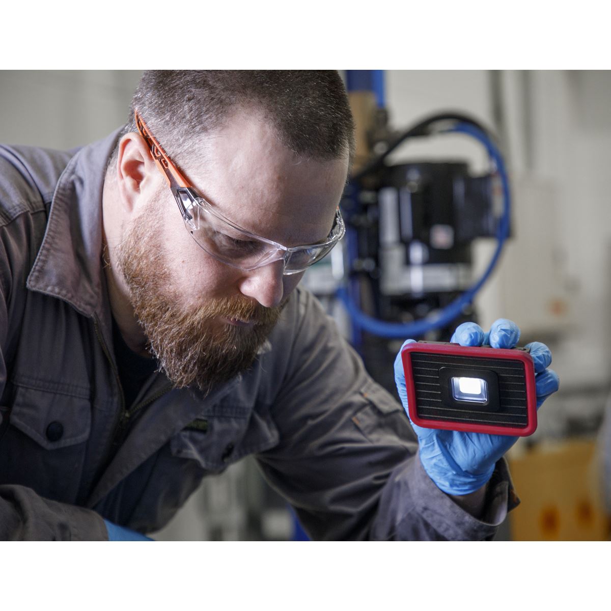 Sealey LED1000PB Rechargeable Pocket Floodlight with Power Bank 10W COB LED Sealey