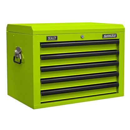 Sealey AP26059THV Topchest 5 Drawer with Ball-Bearing Slides - Green/Black Sealey