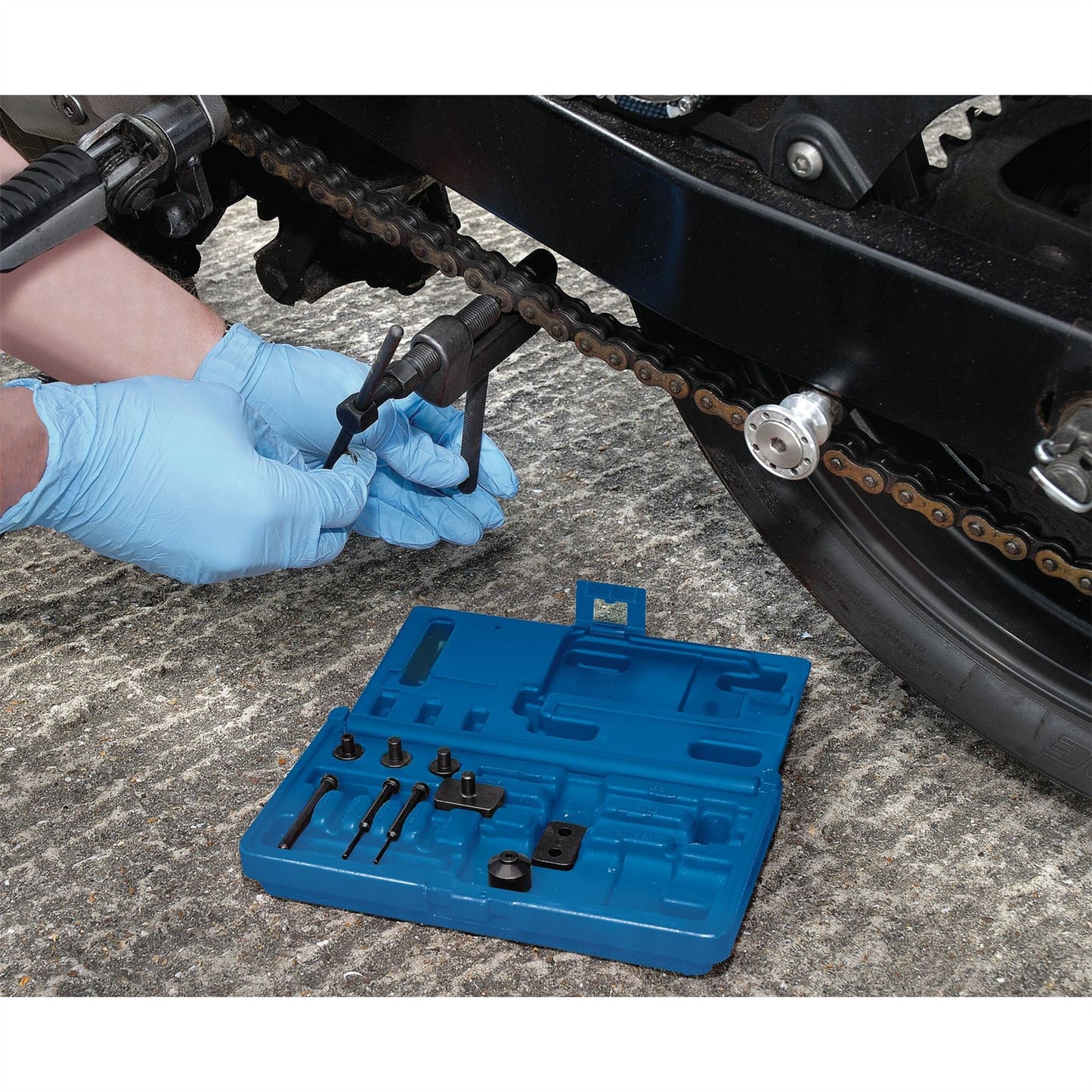 Draper 31318 Motorcycle Chain Splitter and Riveter Kit Draper