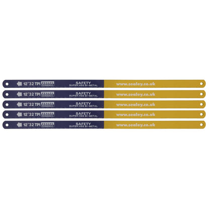 Sealey HSB0532 Hacksaw Blade 300mm HSS Bi-Metal 32tpi Pack of 5 Sealey
