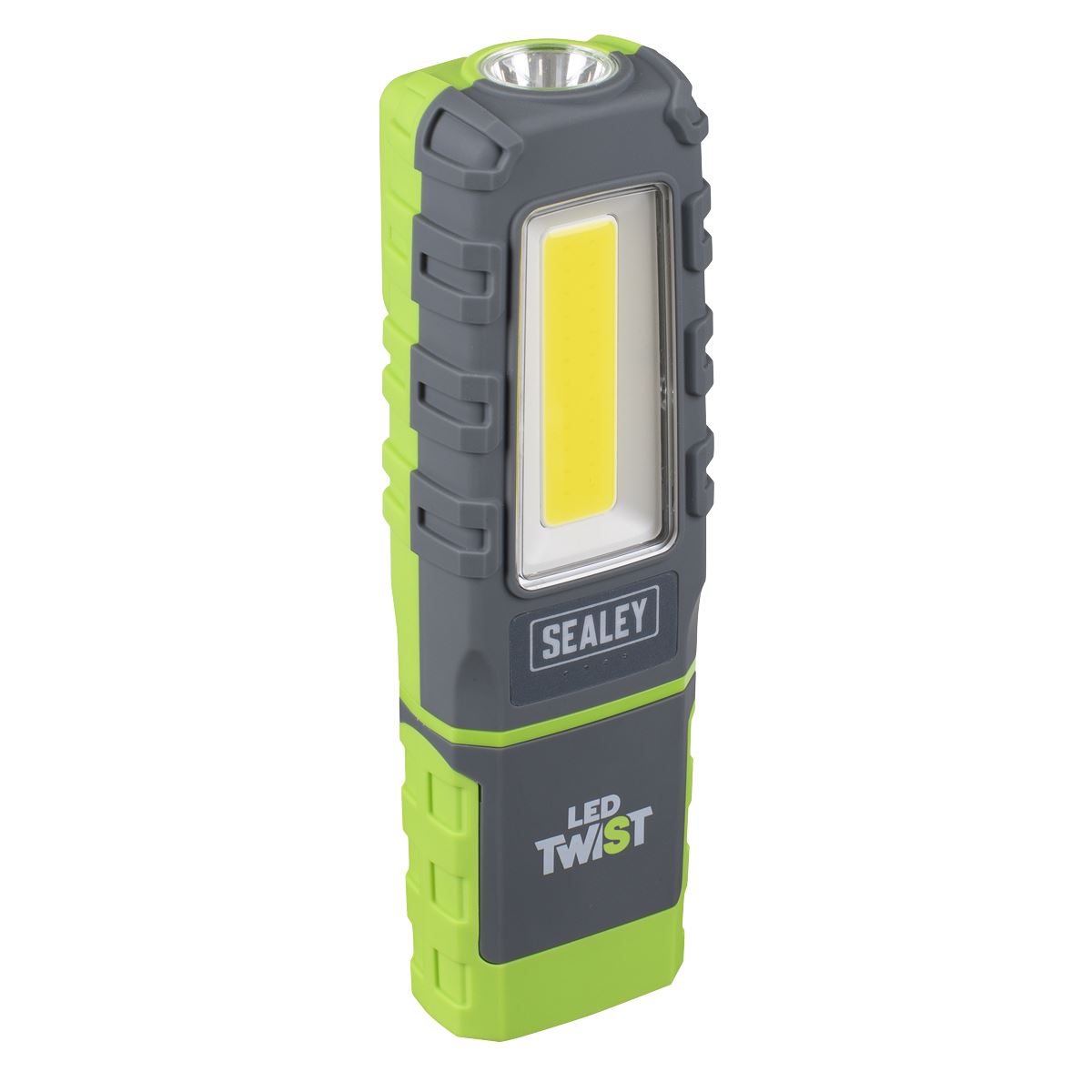 Sealey LED601G LED Twist Rechargeable Inspection Light 5W COB & 1W SMD Sealey