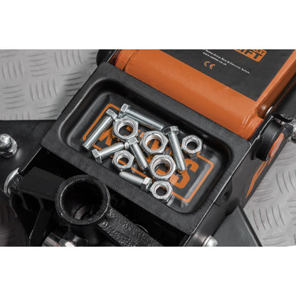 Sealey 3040AO Premier Low Profile Trolley Jack with Rocket Lift 3 Tonne - Orange Sealey