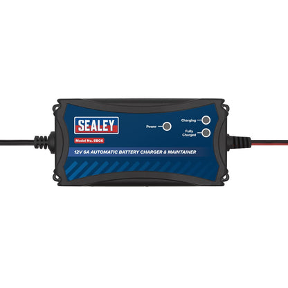 Sealey SBC6 Battery Maintainer Charger 12V 6A Fully Automatic Sealey