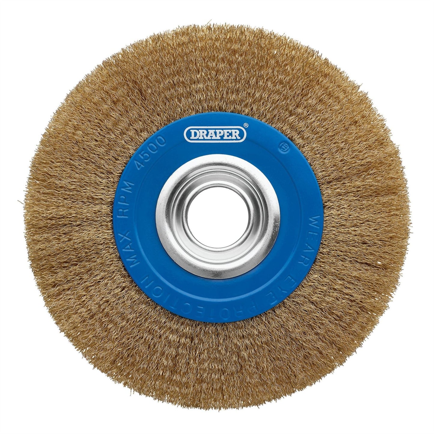 Draper 08067 Brassed Steel Bench Grinder Wire Wheel Brush 200 x 31.75mm Draper