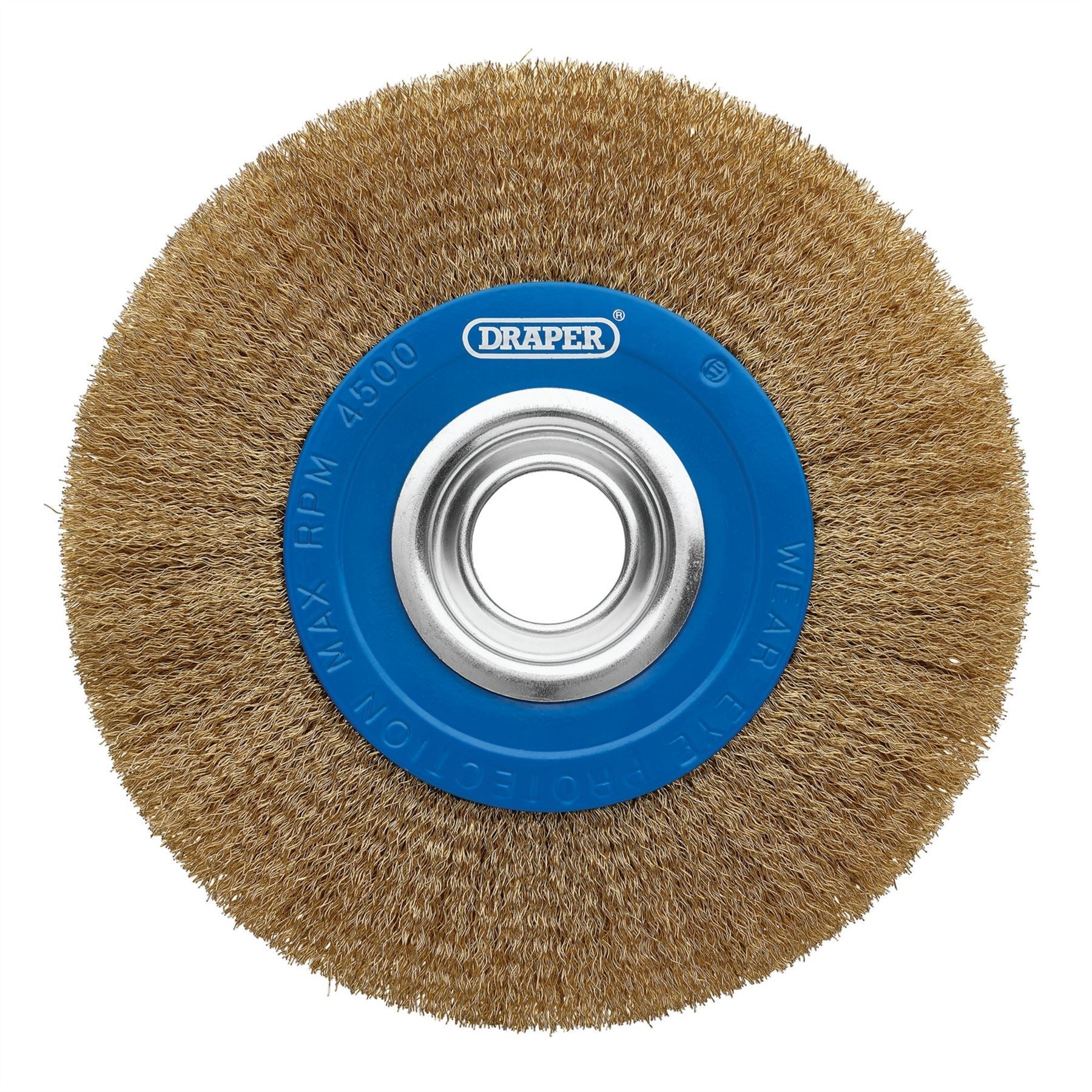 Draper 08067 Brassed Steel Bench Grinder Wire Wheel Brush 200 x 31.75mm Draper