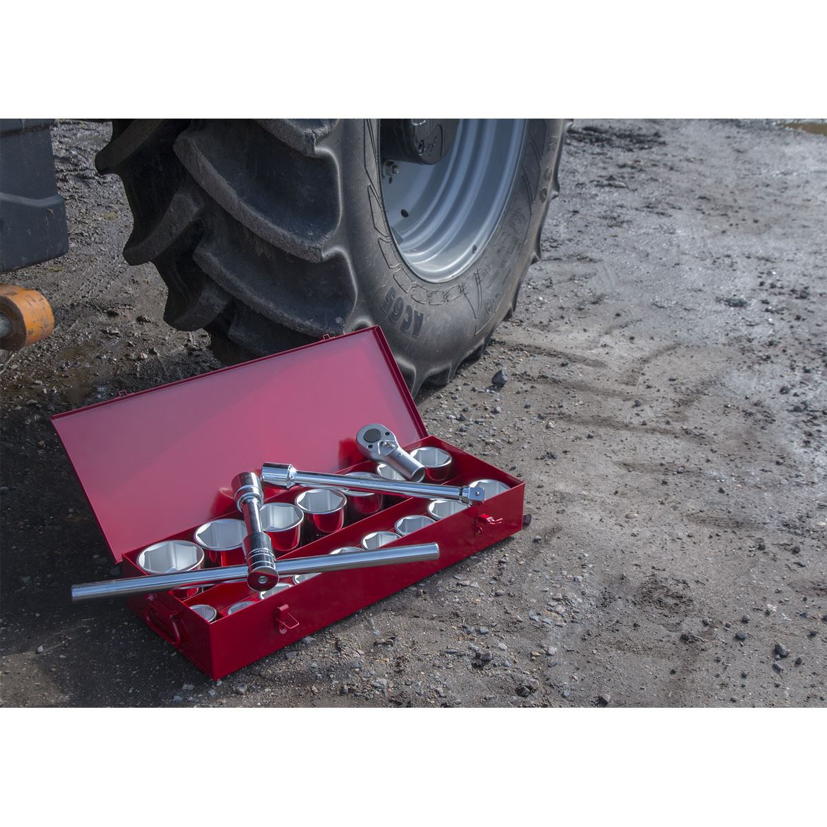 Sealey AK261 Socket Set 22pc 1"Sq Drive 6pt WallDrive® Metric Sealey