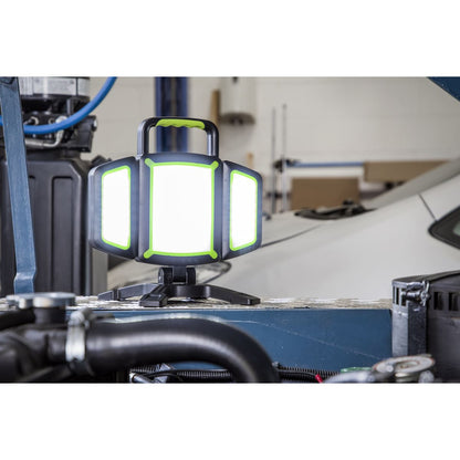 Sealey LED18WFLCOMBO Rechargeable Flexible Floodlight with Tripod Sealey