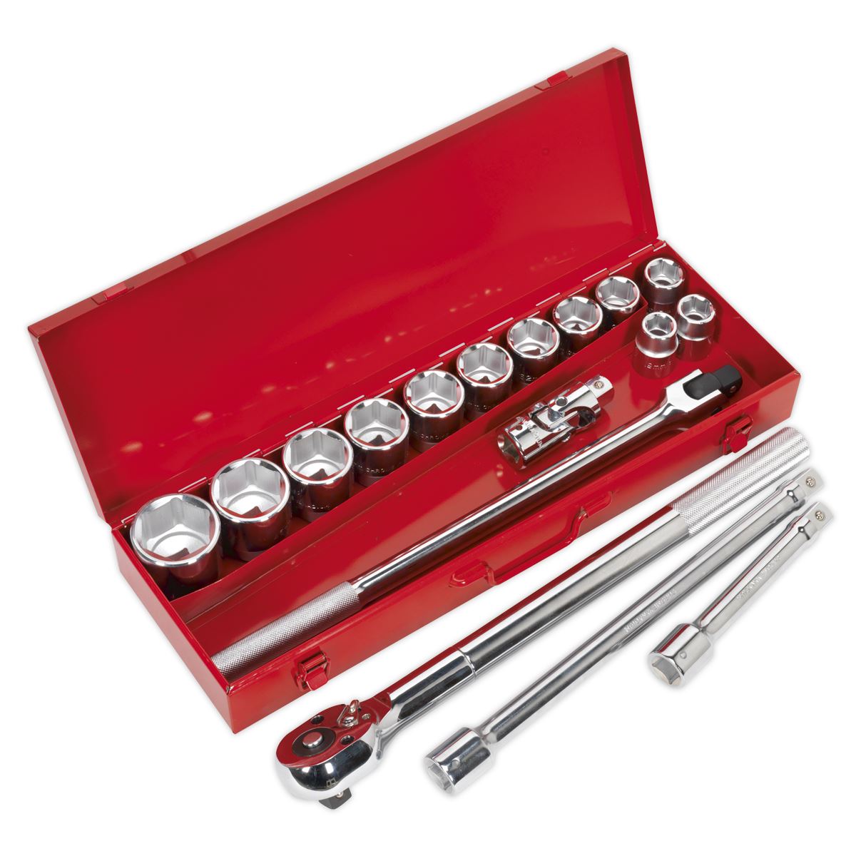 Sealey AK2597 Socket Set 17pc 3/4"Sq Drive WallDrive® Metric Sealey