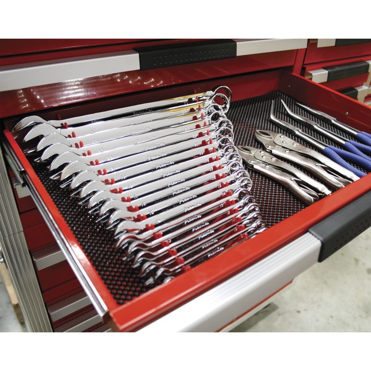 Sealey WR02 Sharks Teeth Spanner Rack Magnetic 2pc Sealey