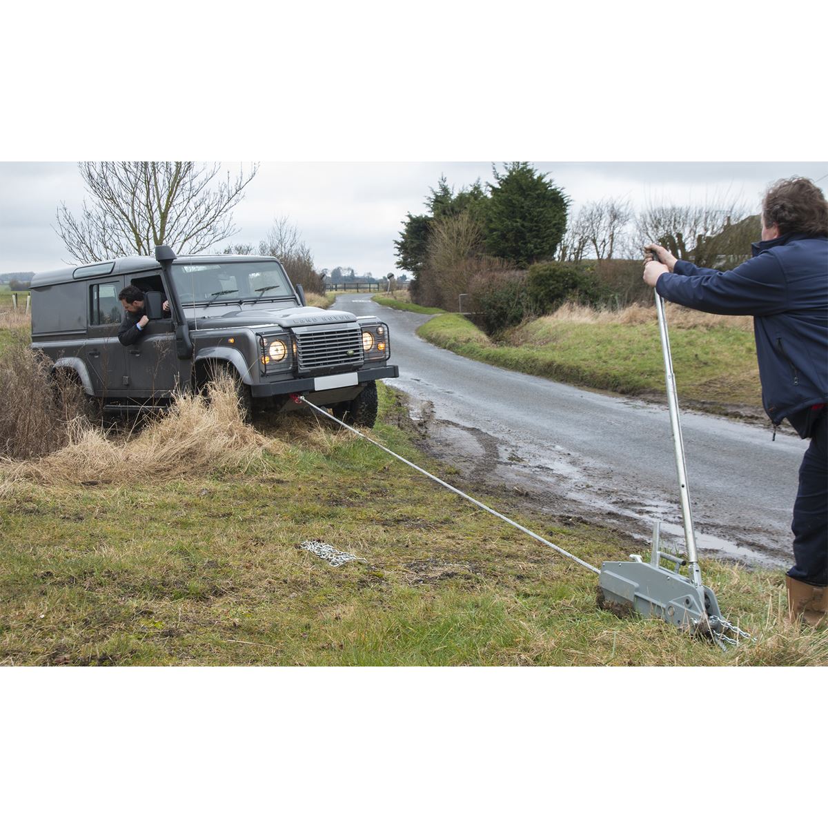 Sealey WRP3200 Wire Rope Puller 3200kg Max Line Force Sealey