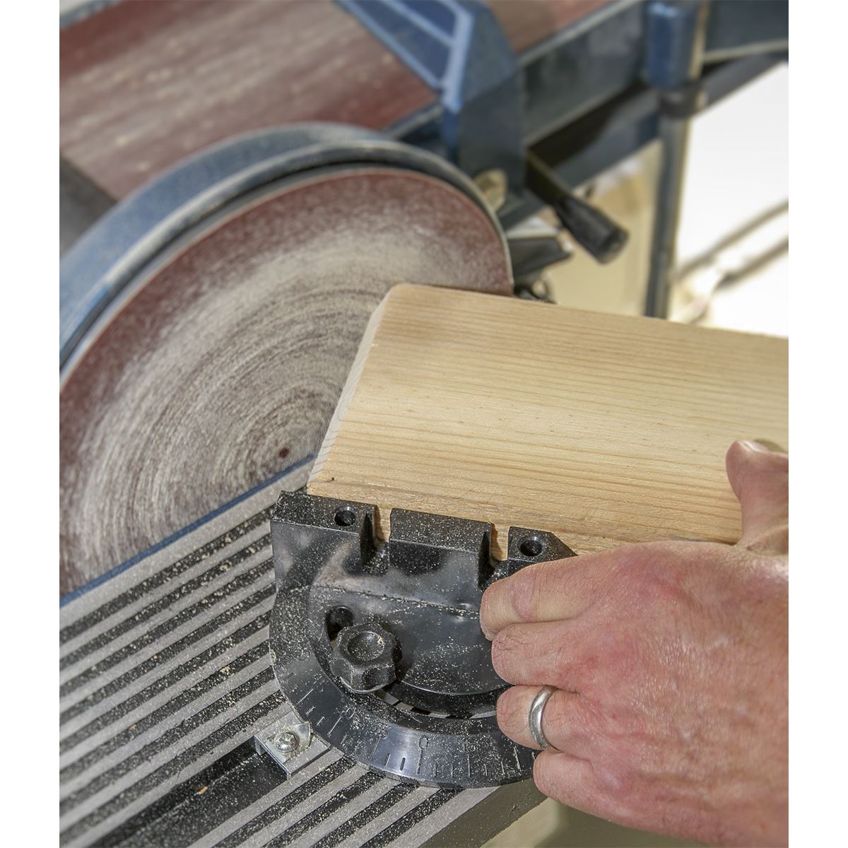 Sealey SM15 Belt/Disc Sander Floor Standing 1220 x 150mm/Ø230mm Sealey