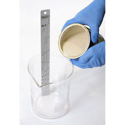 Sealey PA04 Aluminium Paint Measuring Stick 2:1/4:1 Sealey