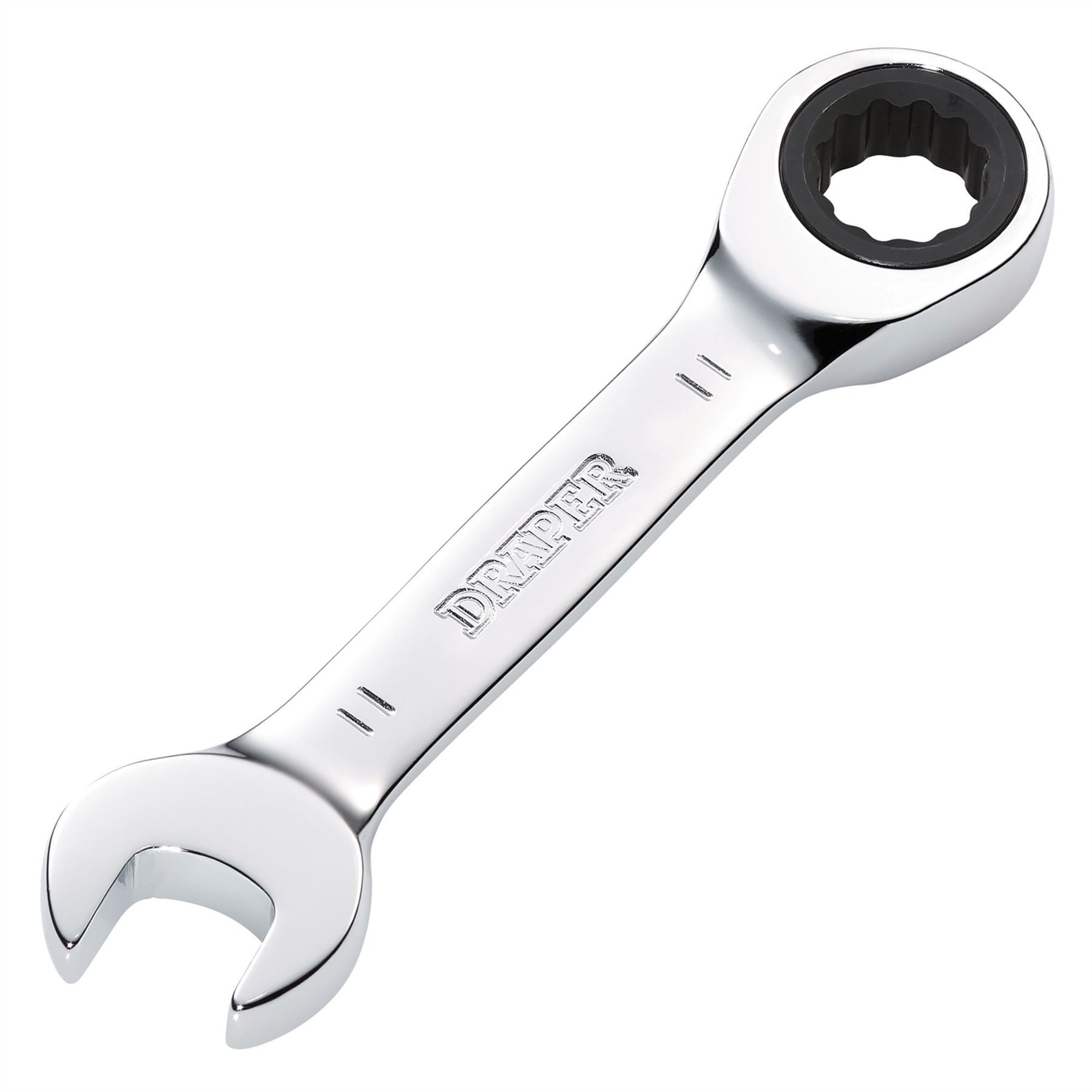 Draper 27866 HI-TORQ® Metric Stubby Ratchet Combination Spanner 11mm Draper