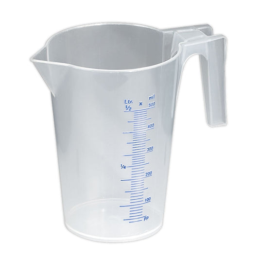 Sealey JT0500 Measuring Jug Translucent 0.5L Sealey