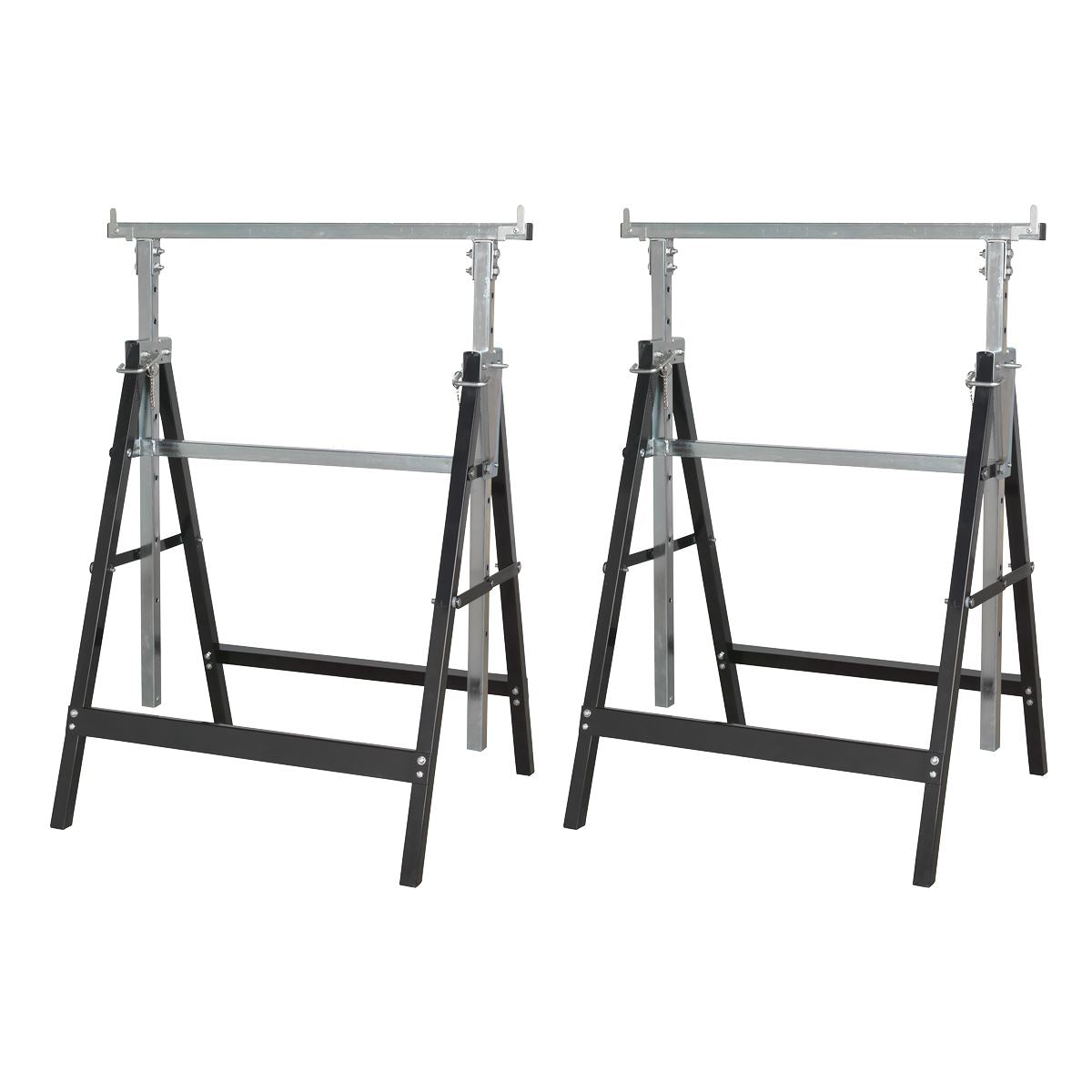 Sealey FDT32 Fold Down Telescopic Trestle - 200kg Capacity - Pair Sealey