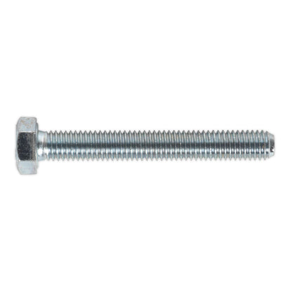 Sealey SS860 HT Setscrew M8 x 60mm 8.8 Zinc Pack of 50 Sealey