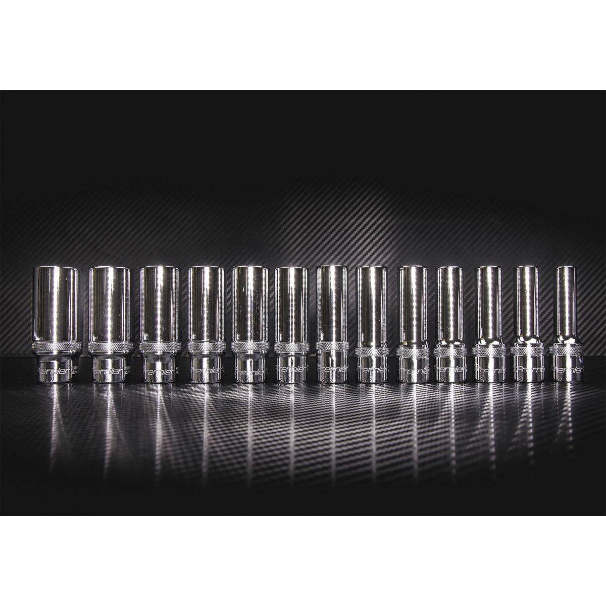 Sealey AK2745 Socket Set 13pc 1/2"Sq Drive Deep Lock-On™ 6pt Metric Sealey