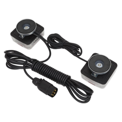 Sealey TB18LEDMAG Rear Lighting Set Magnetic LED 12V Sealey