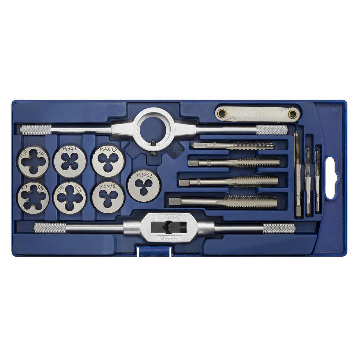 Sealey AK321 Tap & Die Set 17pc Metric Sealey