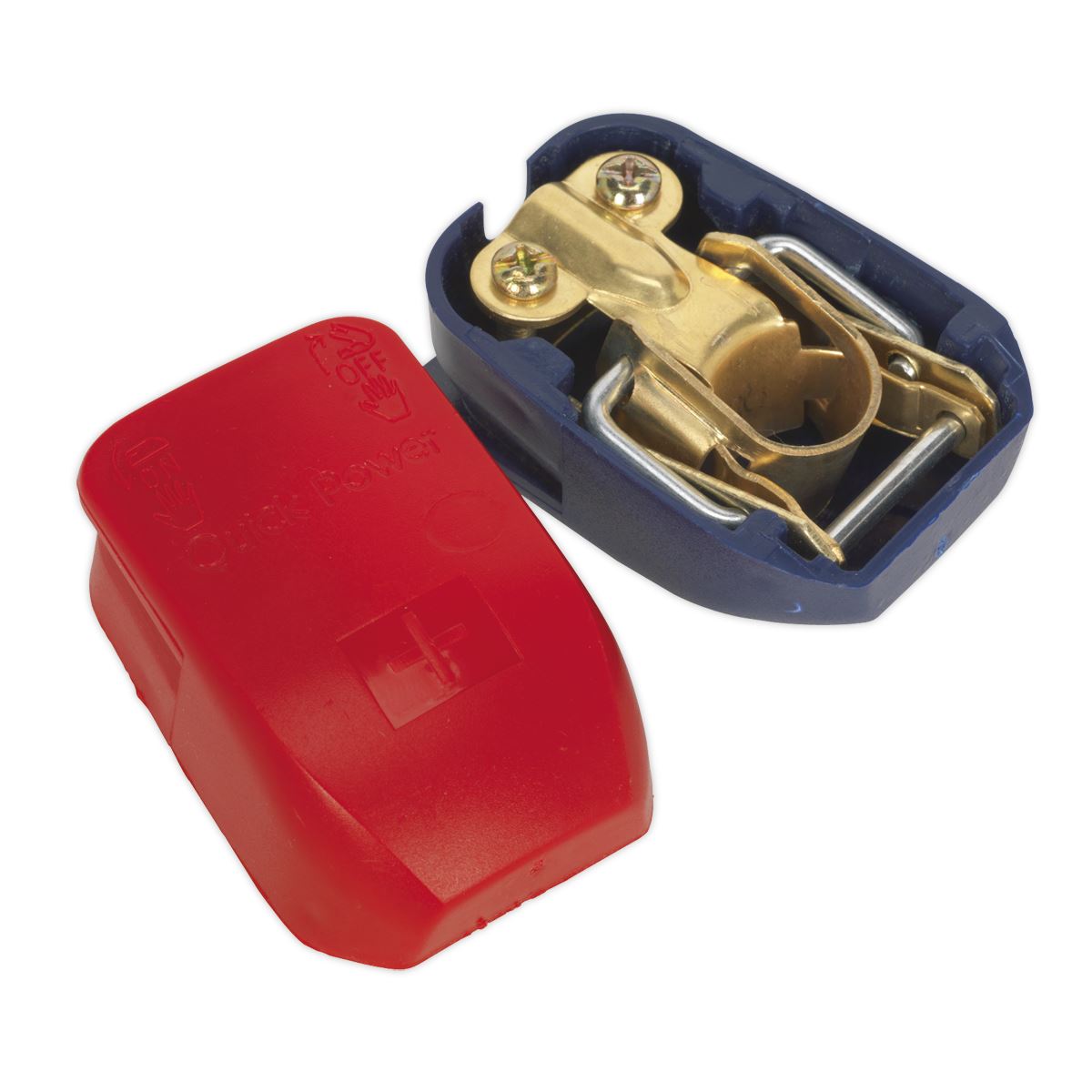 Sealey BTQK12 Quick Release Battery Clamps Positive-Negative Pair Sealey