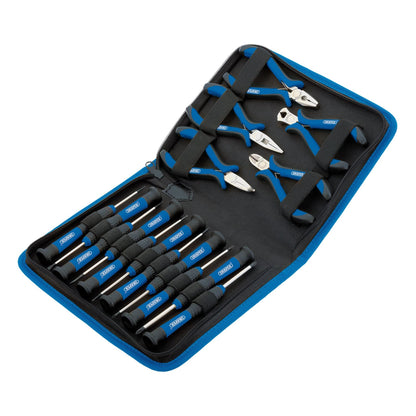 Draper 48958 Precision Pliers and Screwdriver Set 16 Piece Draper