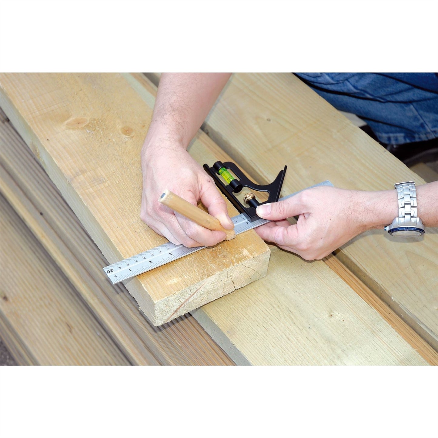 Draper 34703 Metric and Imperial Combination Square 300mm Draper