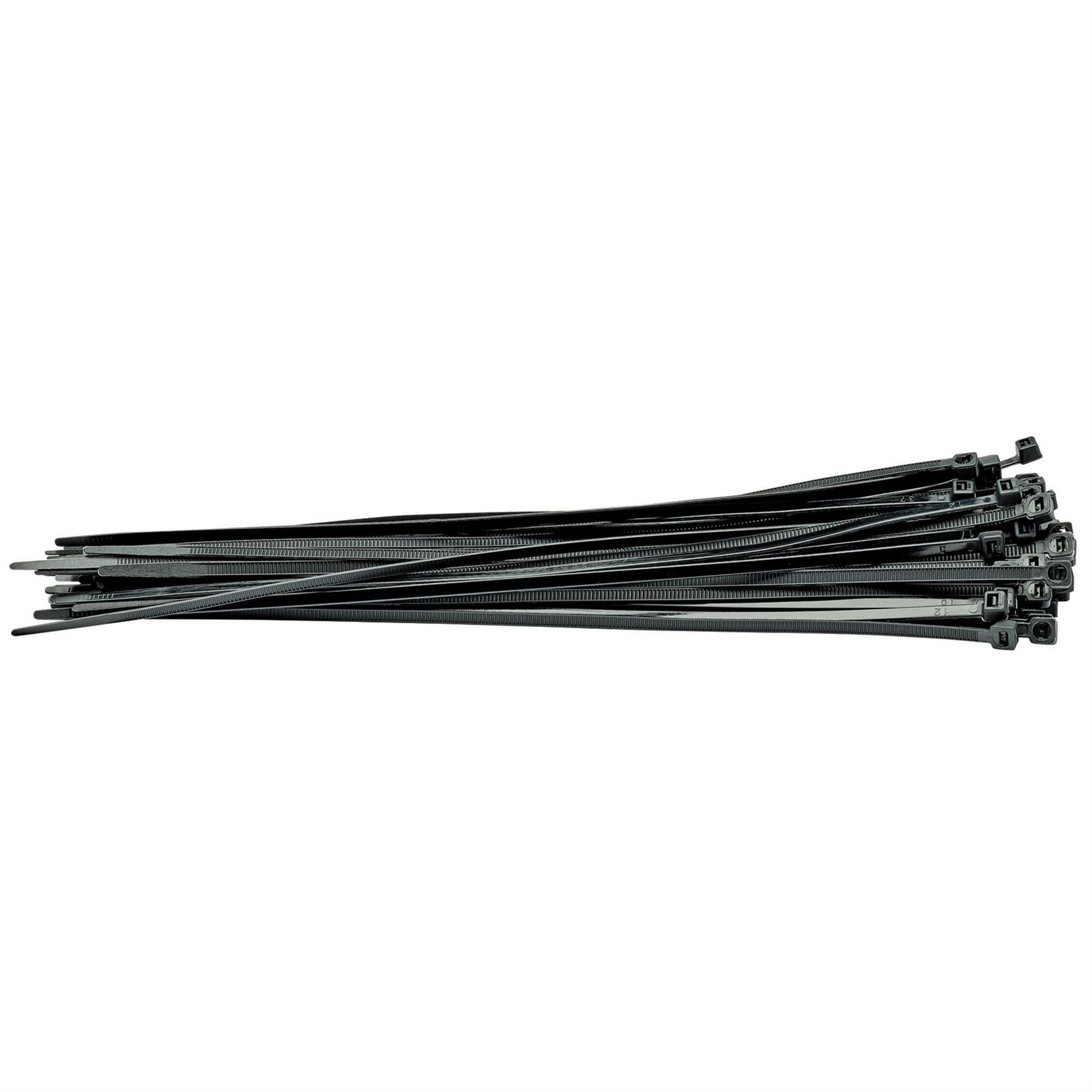 Draper 70397 Cable Ties 4.8 x 300mm Black Pack of 100 Draper