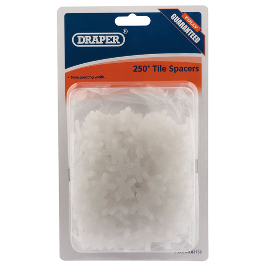 Draper 82758 Tile Spacers 5mm Approx 250 Draper