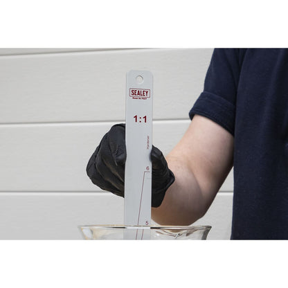 Sealey PA07 Aluminium Paint Measuring Stick 1:1/3:1 Sealey