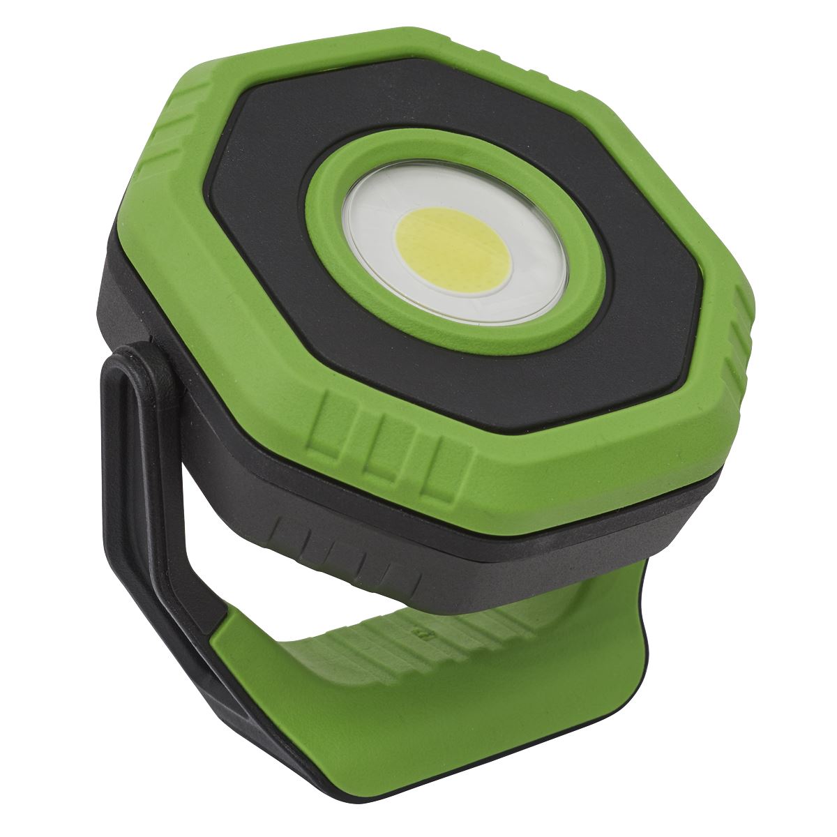 Sealey LED1400P Rechargeable Pocket Floodlight with Magnet 360° 14W COB LED - Green Sealey