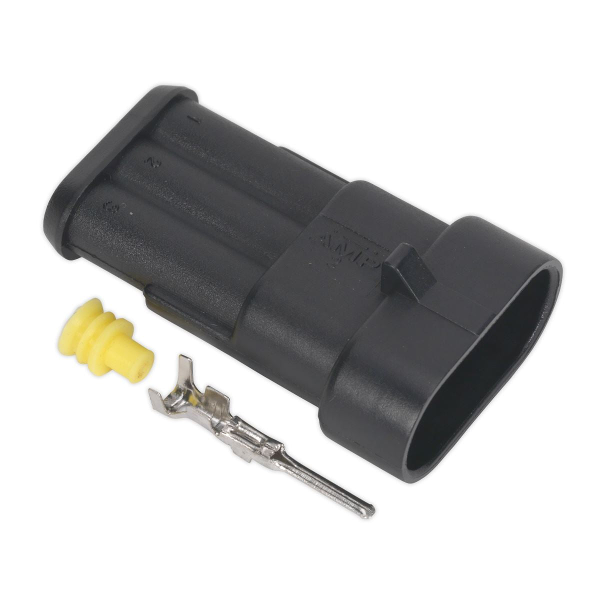 Sealey SSC3M Superseal Male Connector 3-Way Pack of 5 Sealey