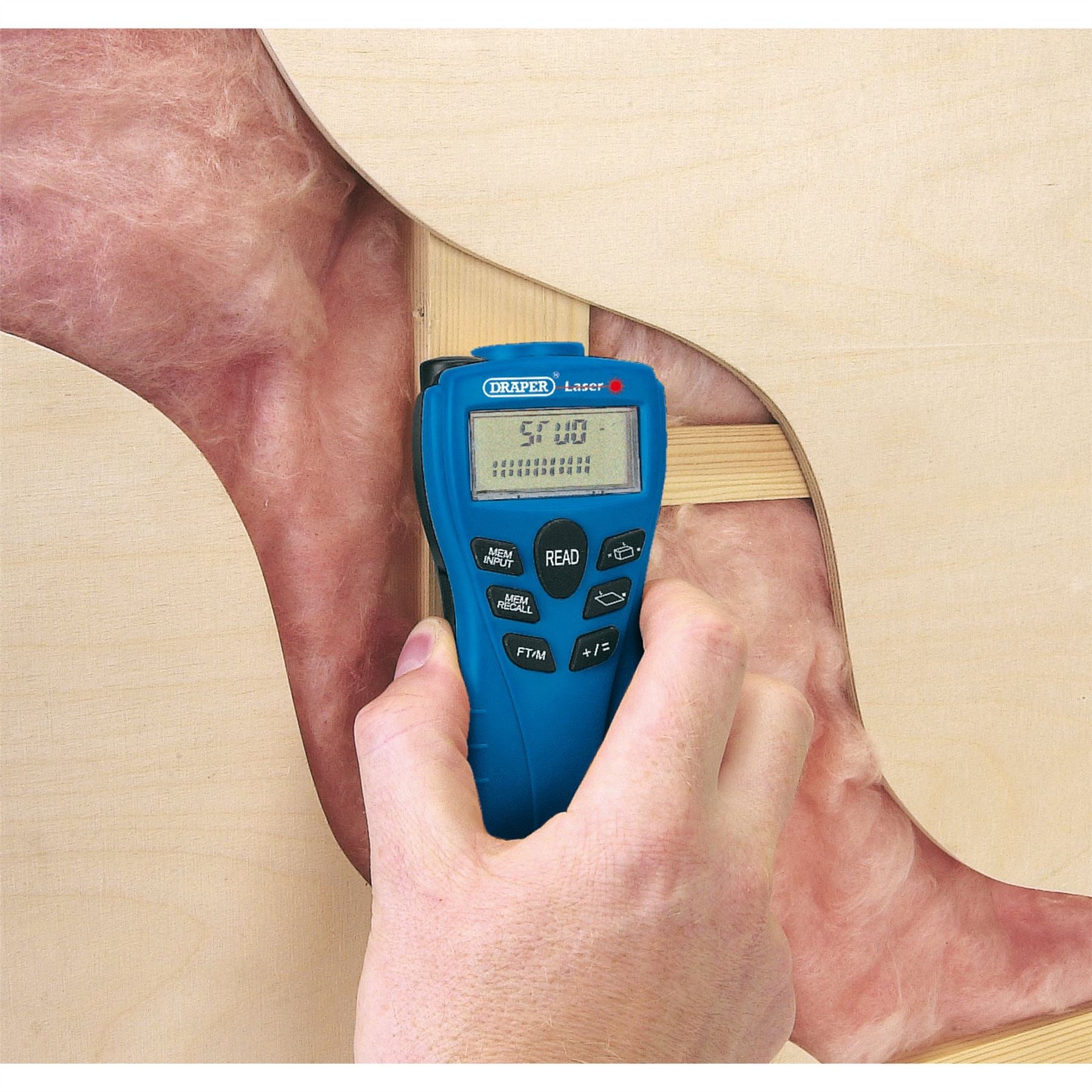 Draper 88988 Distance Measure/Stud Detector with Laser Pointer Draper