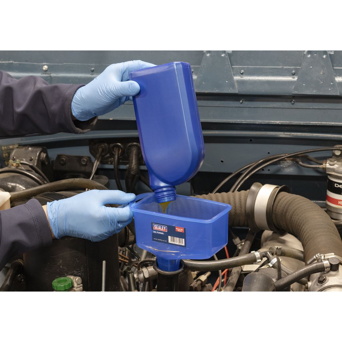 Sealey OIL1F Square Oil Funnel Sealey