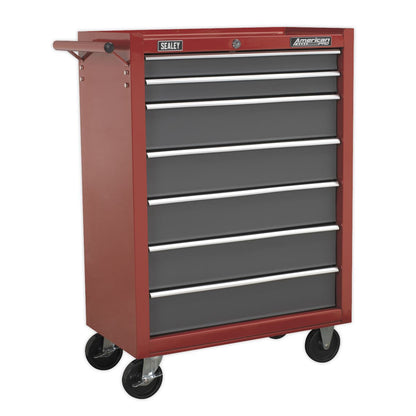 Sealey AP22507BB Rollcab 7 Drawer with Ball-Bearing Slides - Red/Grey Sealey