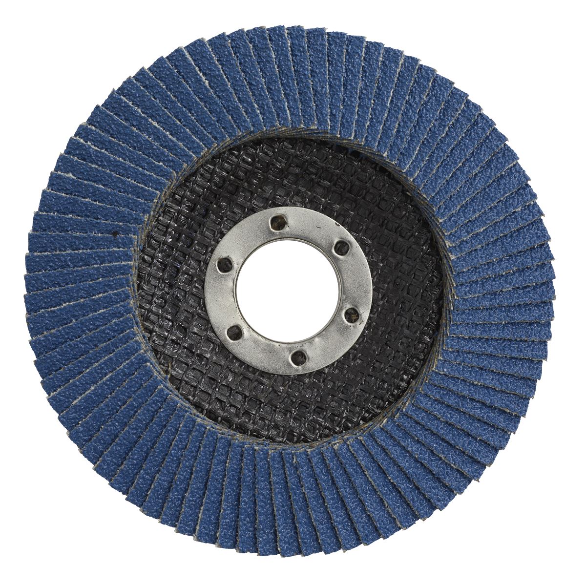 Sealey FD100120 Flap Disc Zirconium Ø100mm Ø16mm Bore 120Grit Sealey