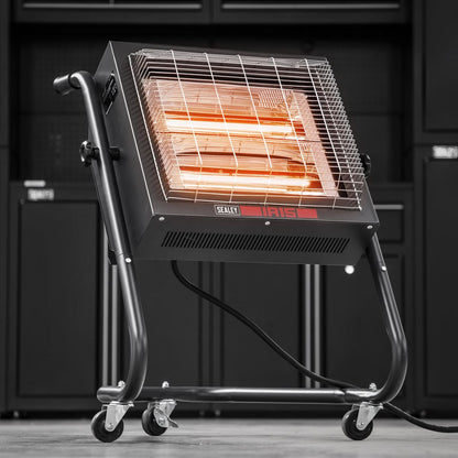 Sealey IR15 Infrared Halogen Heater 1.4/2.8kW 230V Sealey