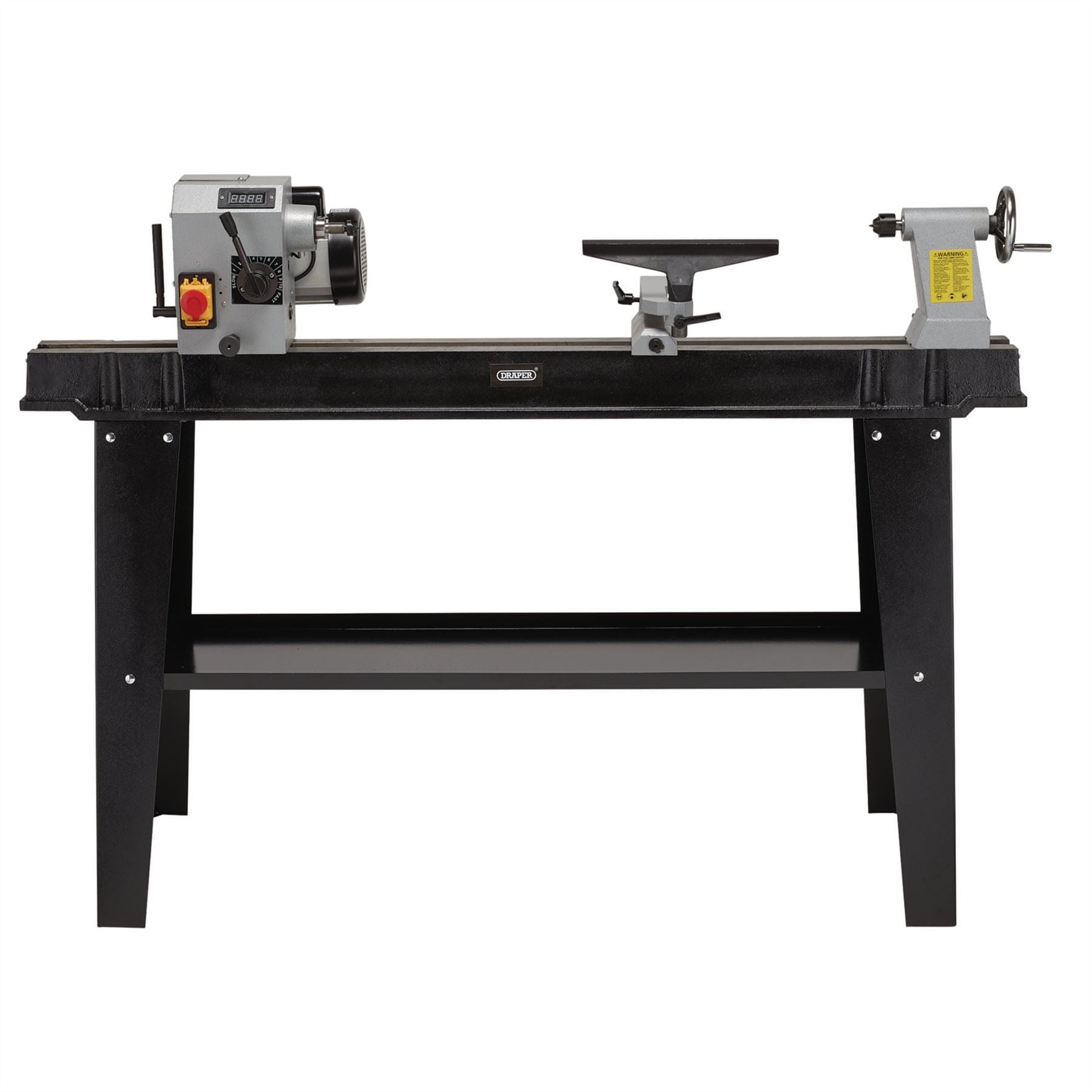 Draper 60990 Variable Speed Wood Lathe with Digital Display 750W Draper