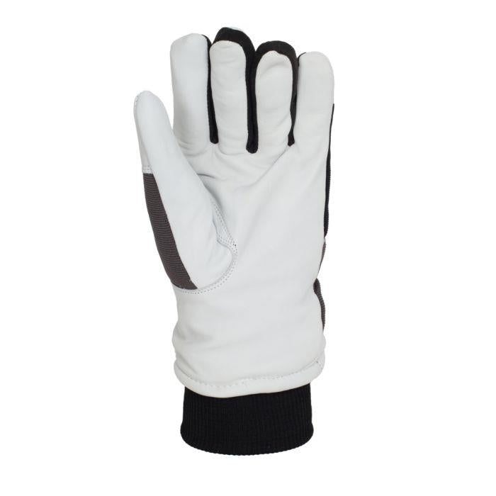 Supple grain leather palm of FM2LC glove for natural grip in cold stores