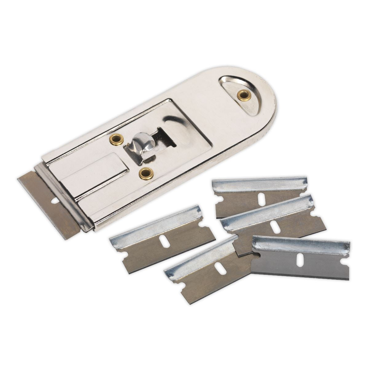 Sealey AK867 Retracting Razor Scraper with Blades Sealey