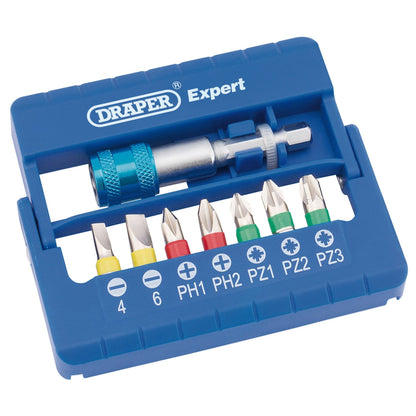 Draper 82400 Coloured Screwdriver Bit Set 8 Piece Draper