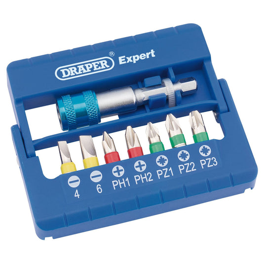 Draper 82400 Coloured Screwdriver Bit Set 8 Piece Draper