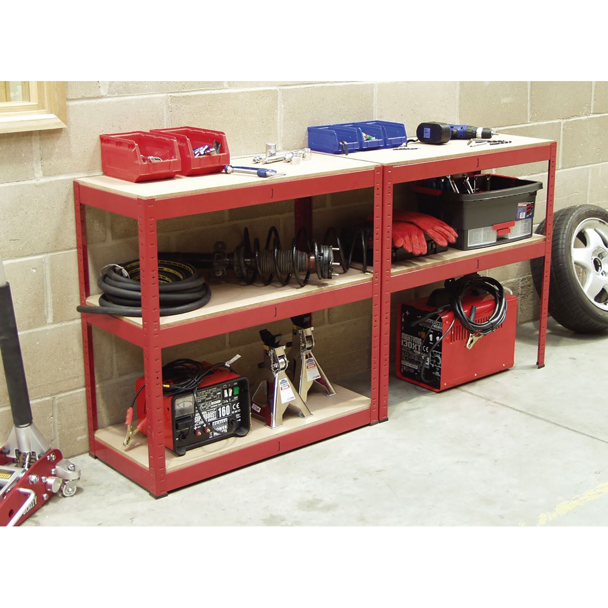 Sealey AP6350 Racking Unit with 5 Shelves 350kg Capacity Per Level Sealey