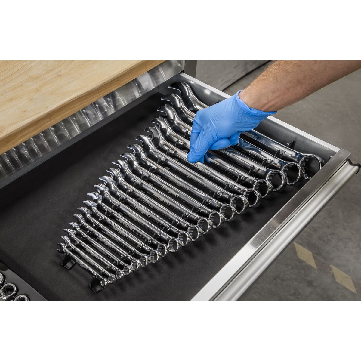 Sealey WR01 Sharks Teeth Spanner Rack 2pc Sealey